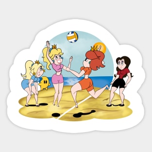 Princess Volleyball Sticker